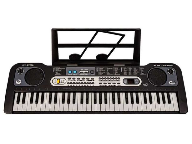 Keyboard MQ-6119L Organki, 61 Klawiszy, Mikrofon, Nauka Gry pianiko