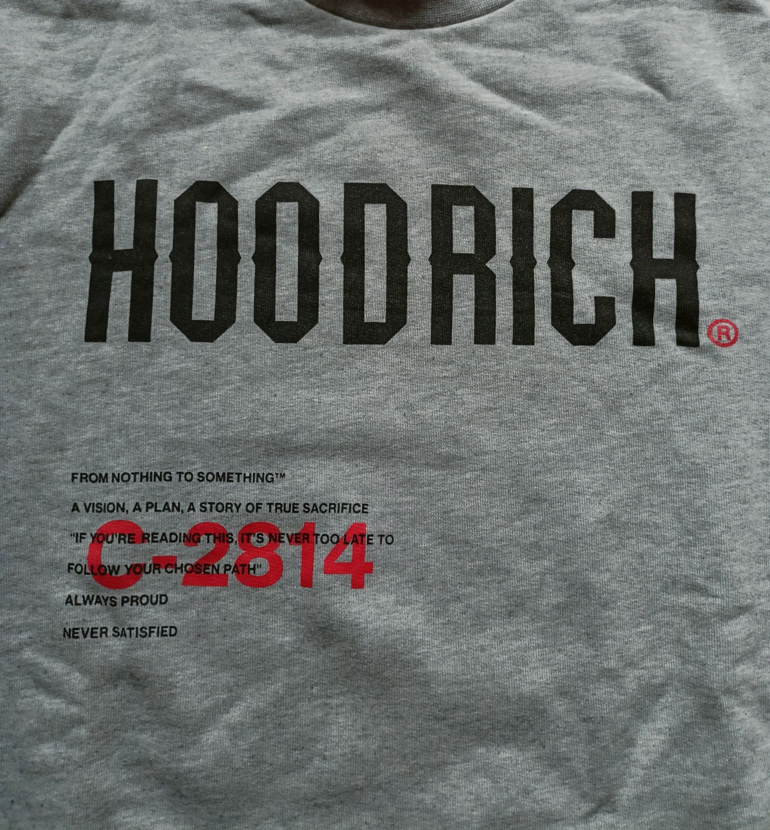 bluza Hoodrich męska crewneck basic boxy vintage drill