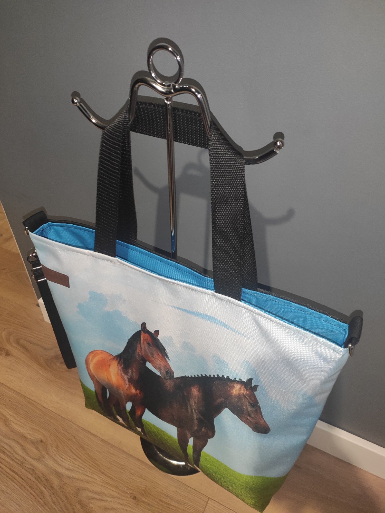 Torebka w konie torba zakupowa koń shopper bag jeździectwo