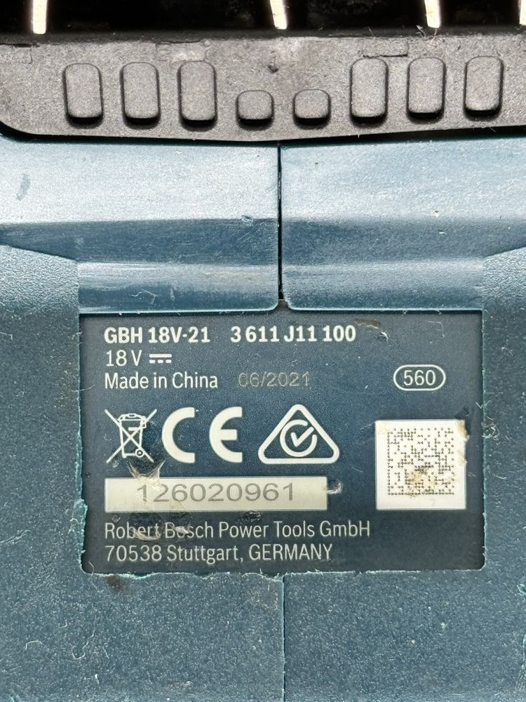 Аккумуляторный перфоратор Bosch GBH 18V-21 Pro Core 5.5 a