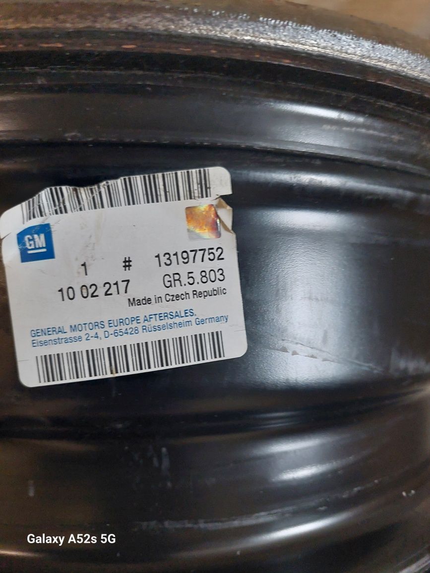 Felgi stalowe Opel R 15 5×110