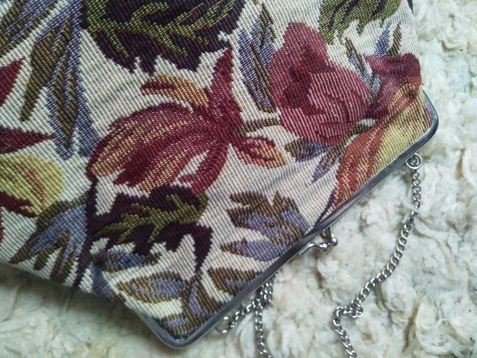 jak NOWA torebka damska do ręki tkana oldschoolowa
