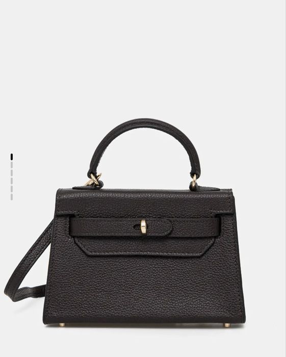 Шоколадная кожаная сумка