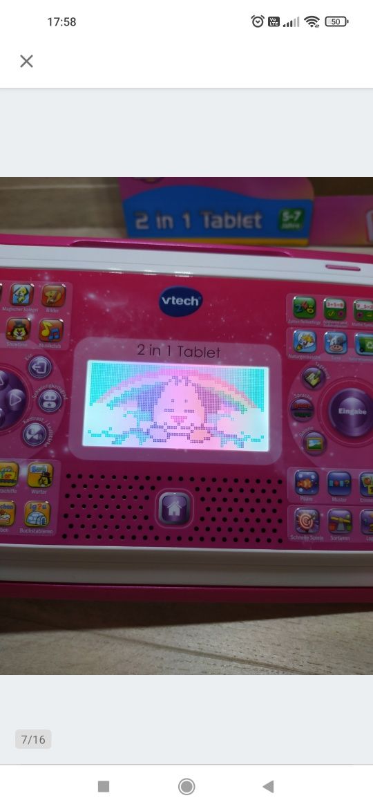 Vtech 2-w-1 Komputer Tablet dziecięcy JĘZYK NIEMIECKI

Z wyst