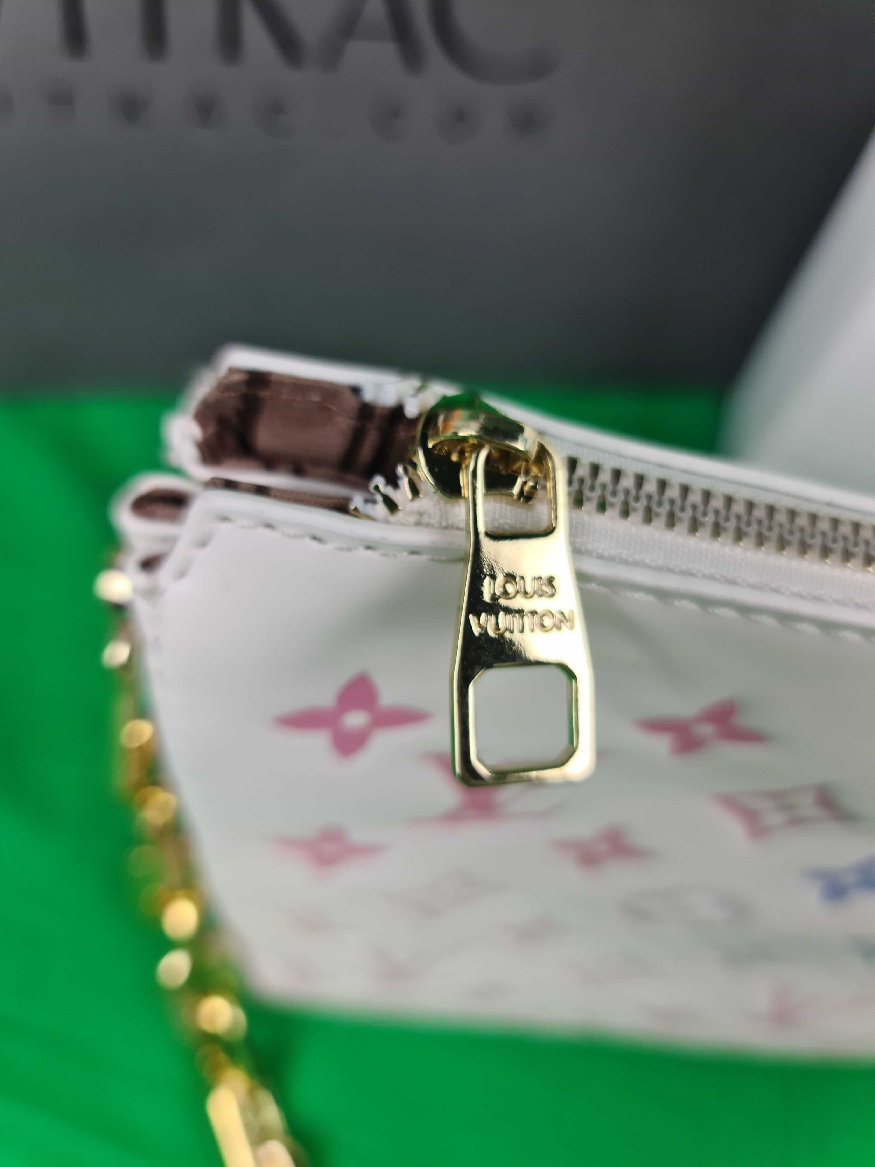 Torba Louis Vuitton kolorowe listonoszka biala kuferek Premium