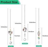 3 sztuk kryształowe łapacze słońca, kryształowe drzewo życia
