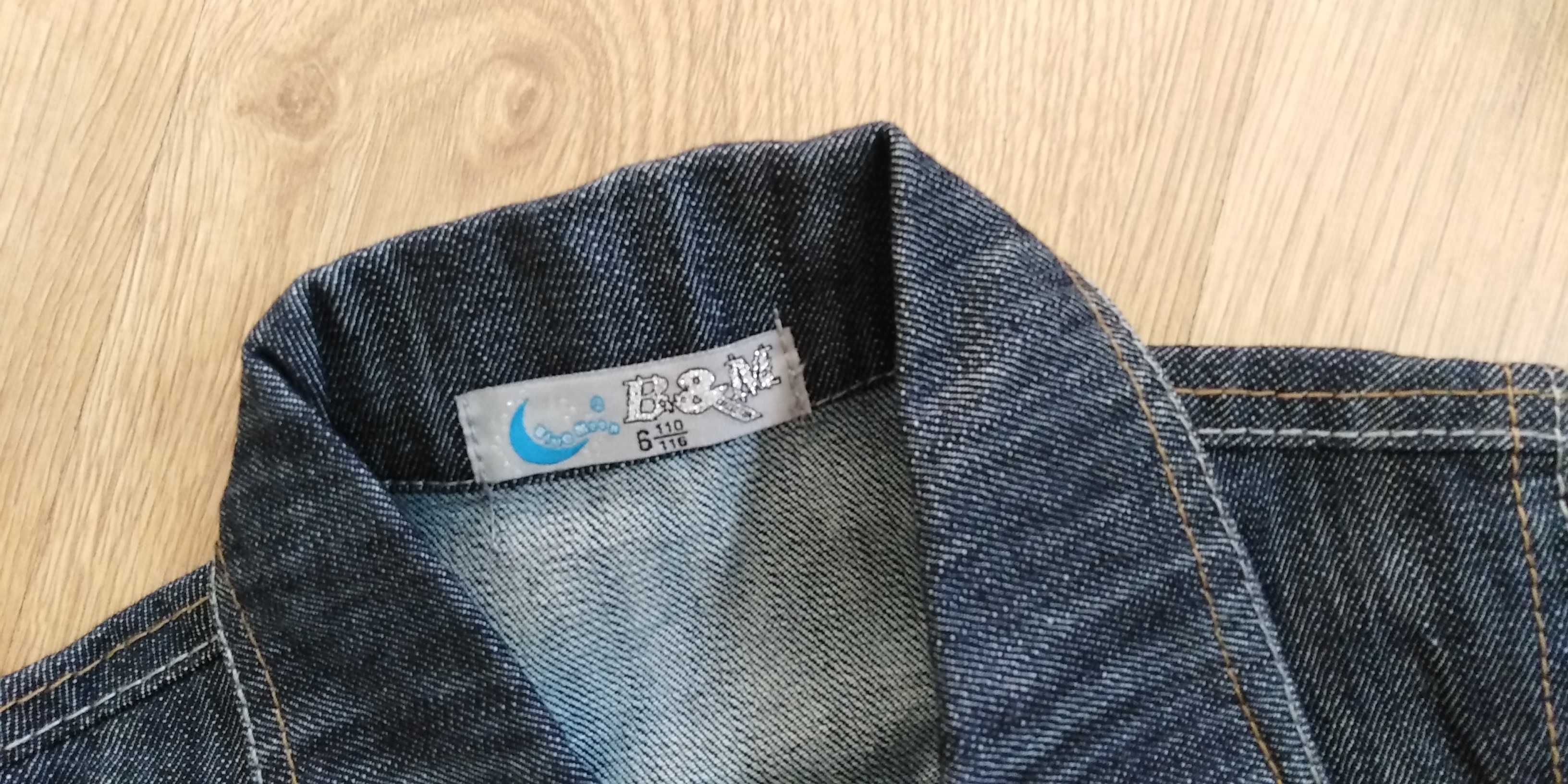 NOWA kurtka jeansowa dla dziecka 110/116-Blue Moon-super!