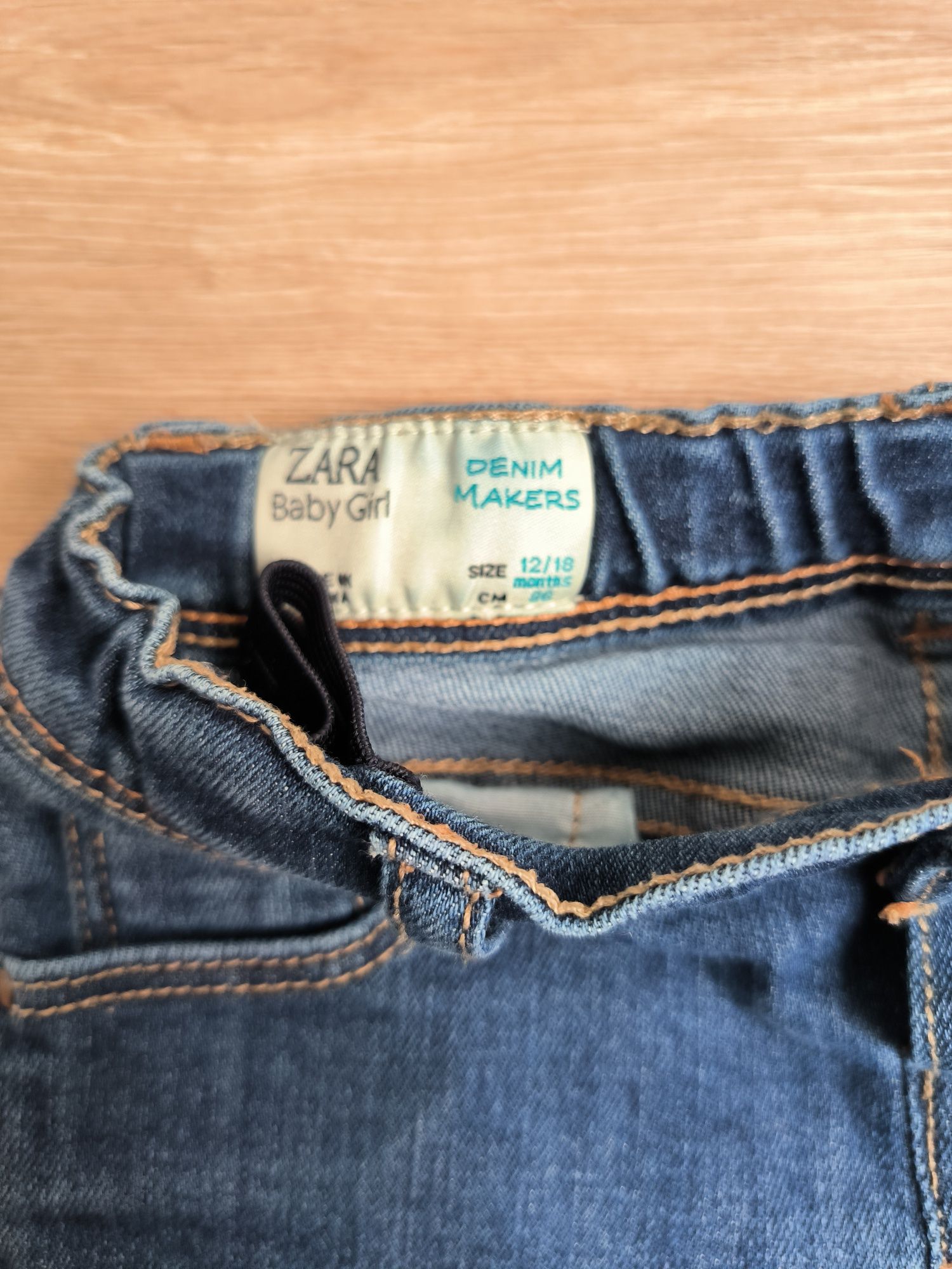 Jeansy dla dziewczynki Zara kids r. 80-86