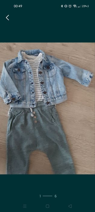 Modne spodnie z niskim stanem Reserved casual miętowe 92