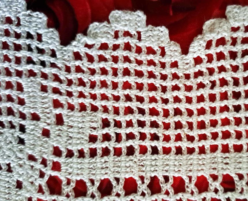 Três Naperons em croché