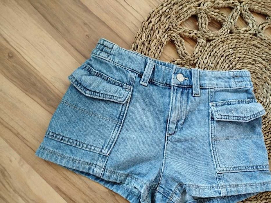 H&M jeansowe spodenki z kieszeniami