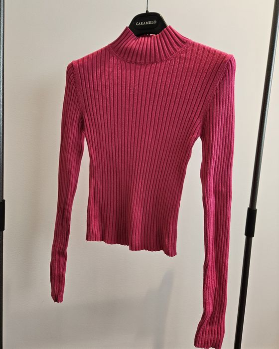 Camisola de malha fúcsia