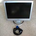 Monitor Philips 150S5FS/00 15" komplet, bdb do wideo monitoringu.