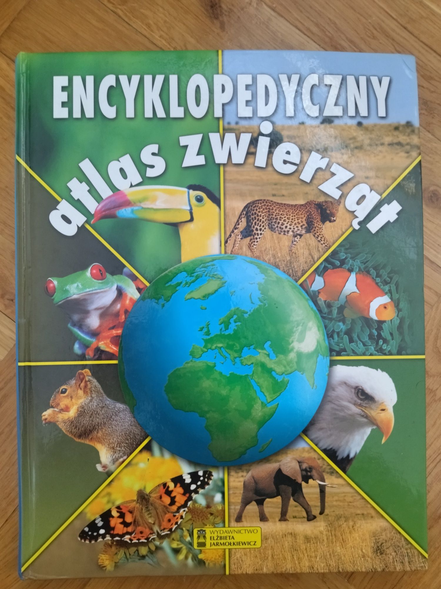 Encyklopedyczny atlas zwierząt gruba książka dla dzieci