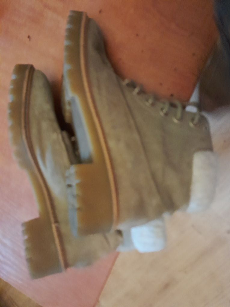Buty skórka zamsz