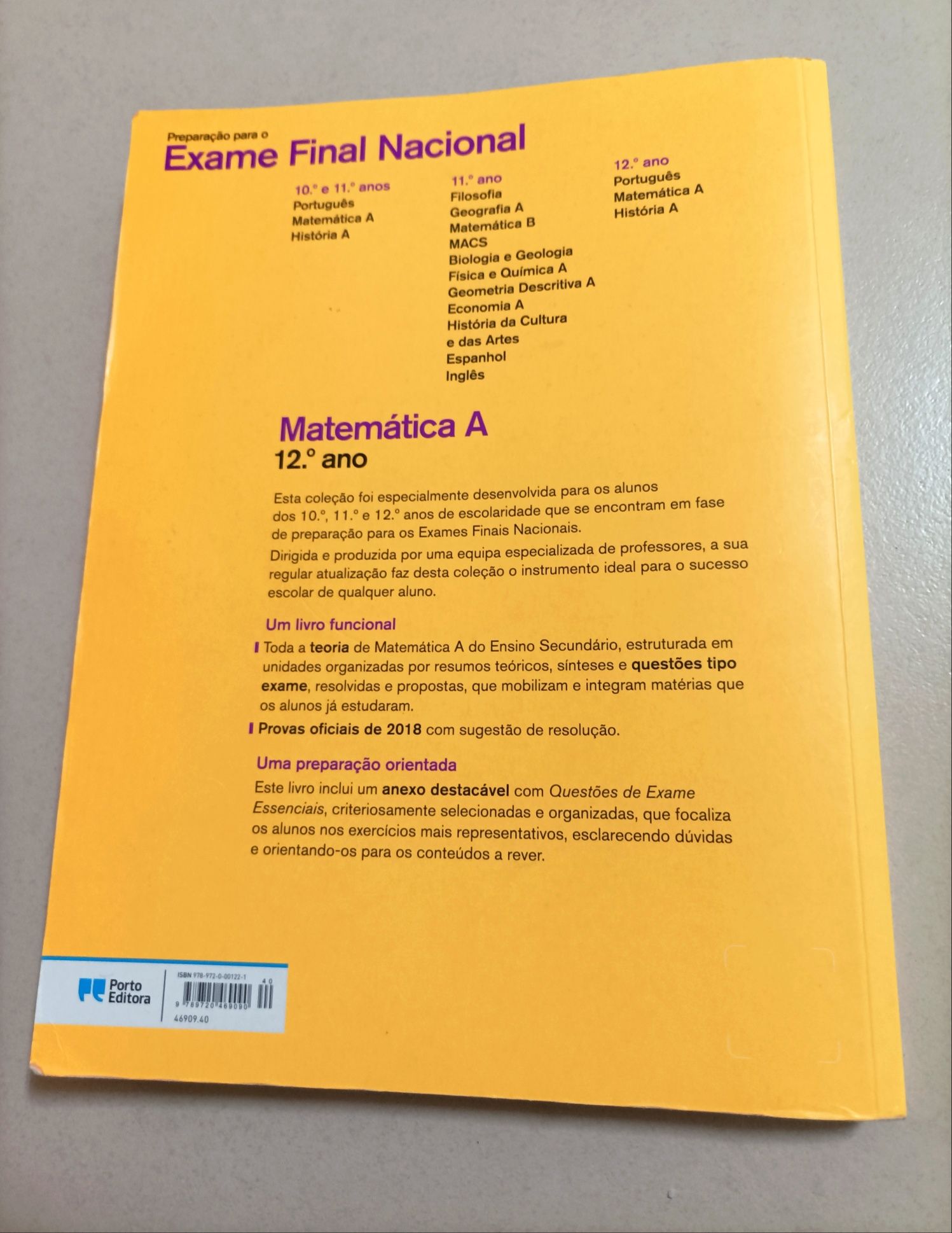 Preparação para o Exame - Matemática A - 12° Ano - Porto Editora