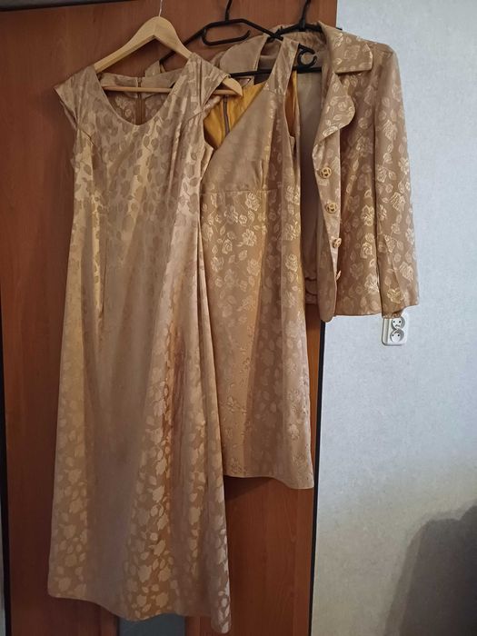 Komplet 2 sukienek i 1 marynarki 38 M Eleganckie wyjścia