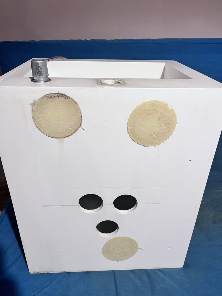 Zlew z szafką Corian Monolit