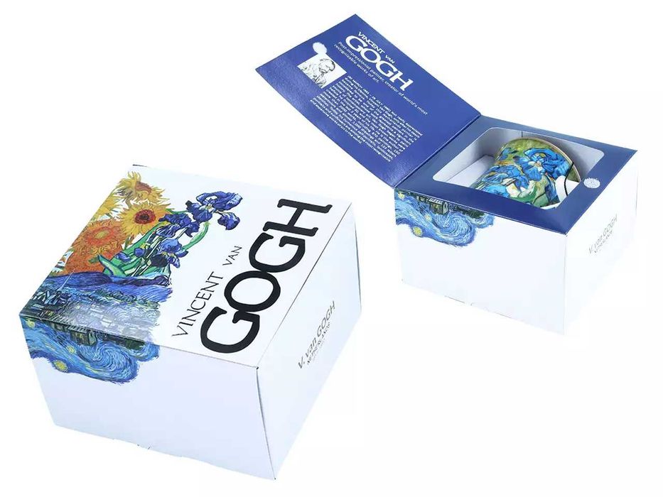 NOWY Kubek ceramiczny 350ml, V. Van Gogh, Irysy