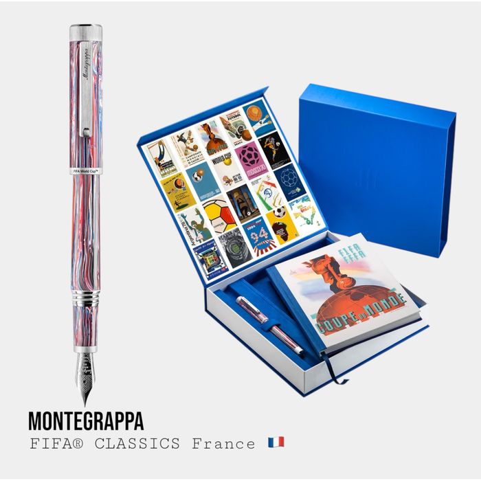 Пір’яна Ручка Montegrappa FIFA France | Ліміт 100 шт | 14K золоте перо