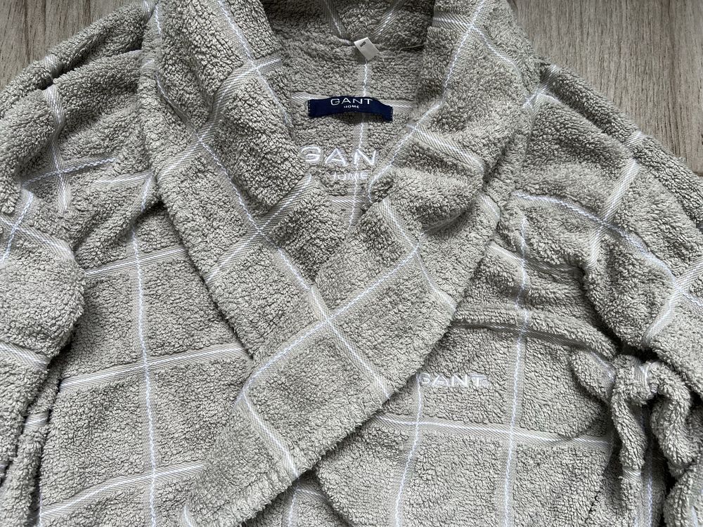фирменный мужской халат GANT махровый коттон  р.L\50