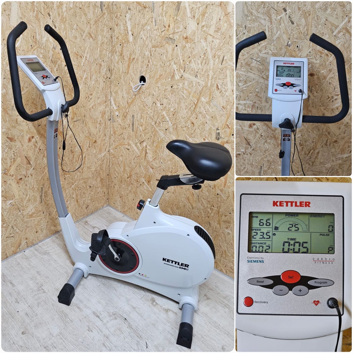 Rower elektromagnetyczny Kettler Ergometer EX3 do 130 kg