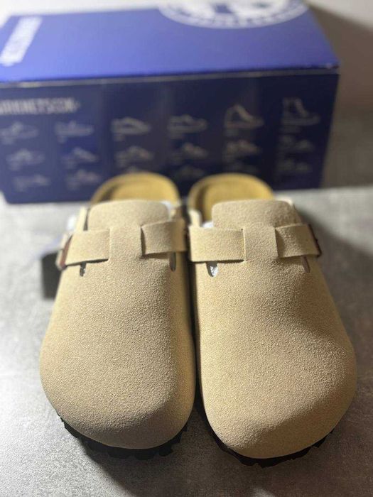 Клоги Birkenstock boston shearling шльопанці біркеншток биркенсток 38р