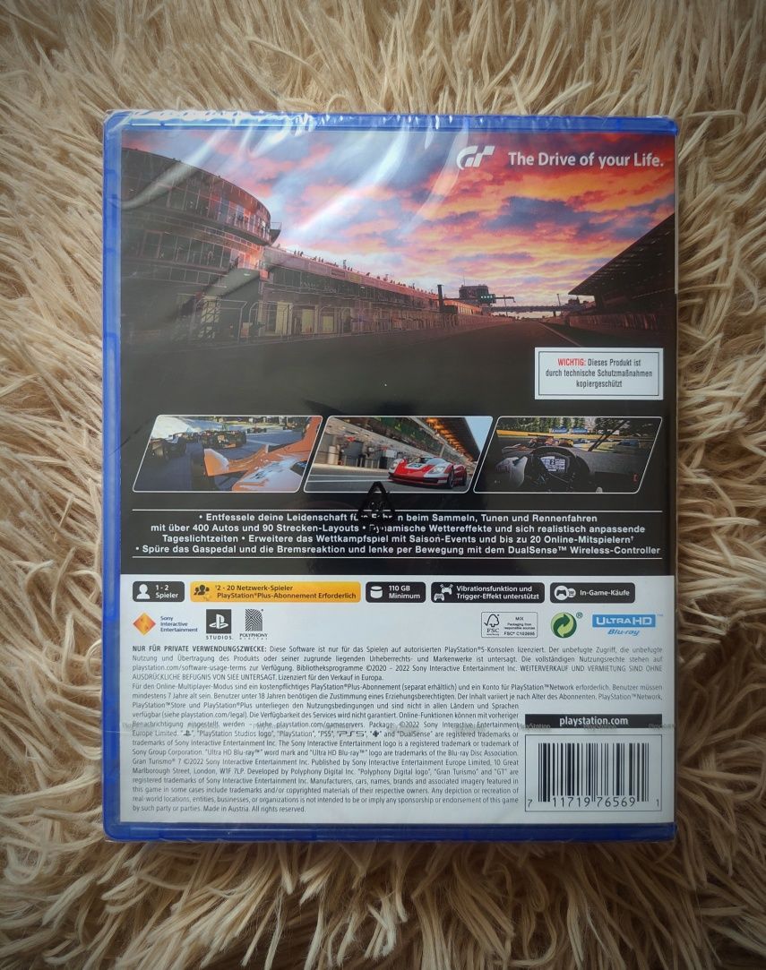 Gran Turismo 7 PS5 GT7 Sony PlayStation 5 nowa gra w folii