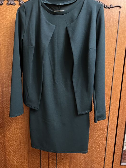 Сукня 2в 1, темно зелений колір