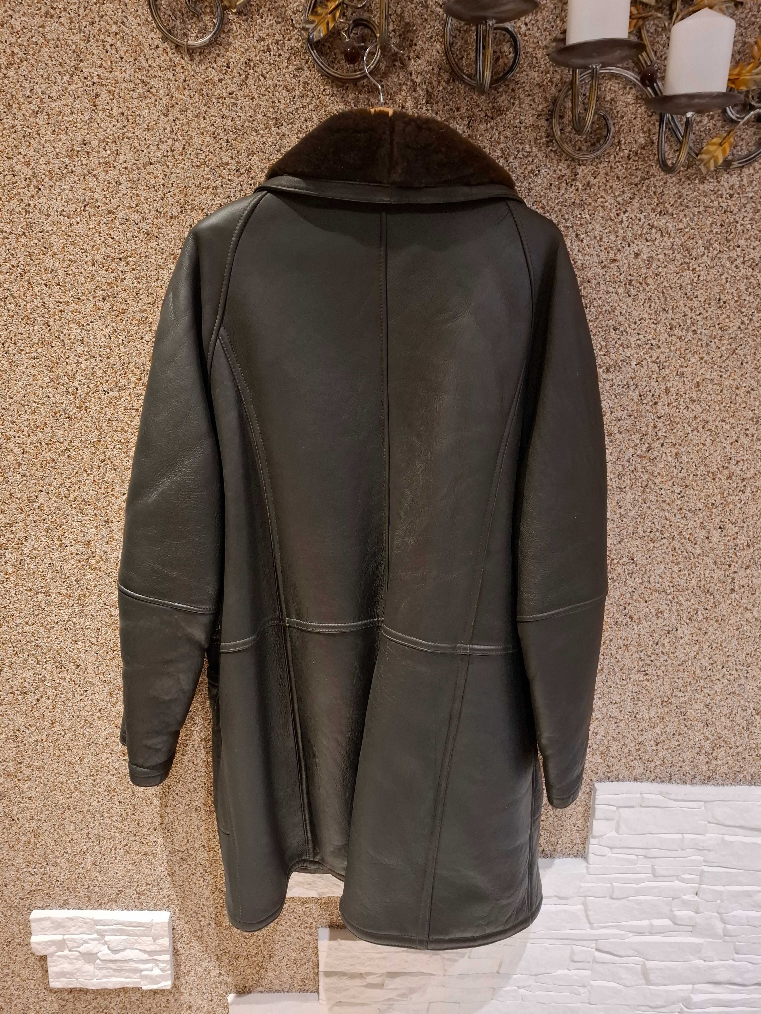 Дубленка мужская SHEARLING натуральная большой размер 54-56 (3XL/4XL)