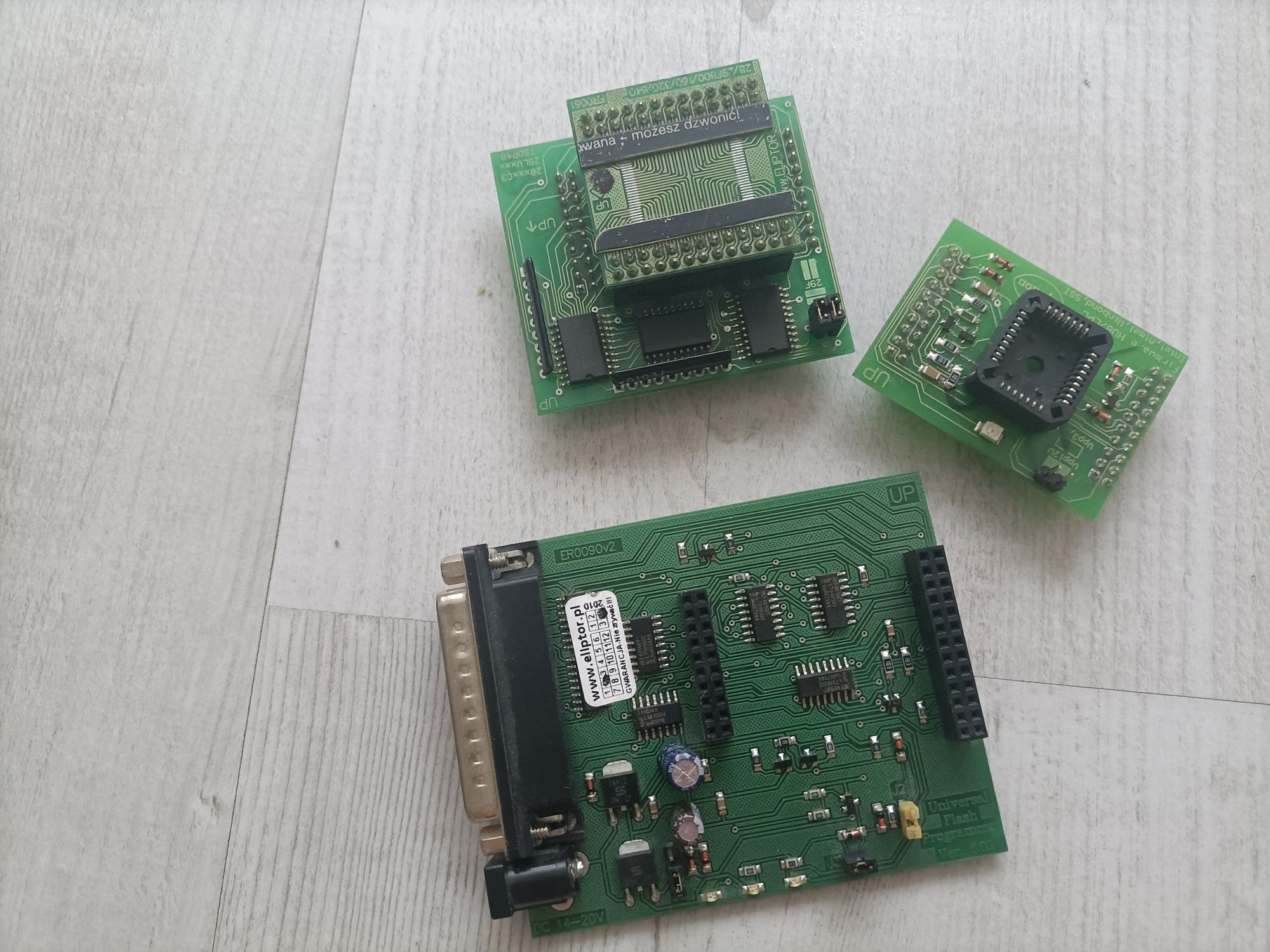 Universal Flash Programmer z adapterami PLCC32,  Flash TSOP