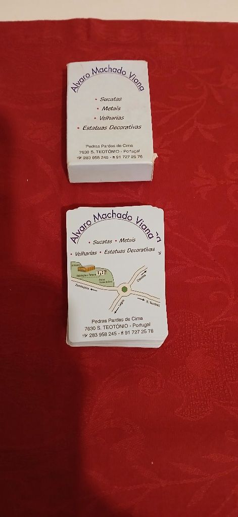 Baralho de cartas, com publicidade, novo
