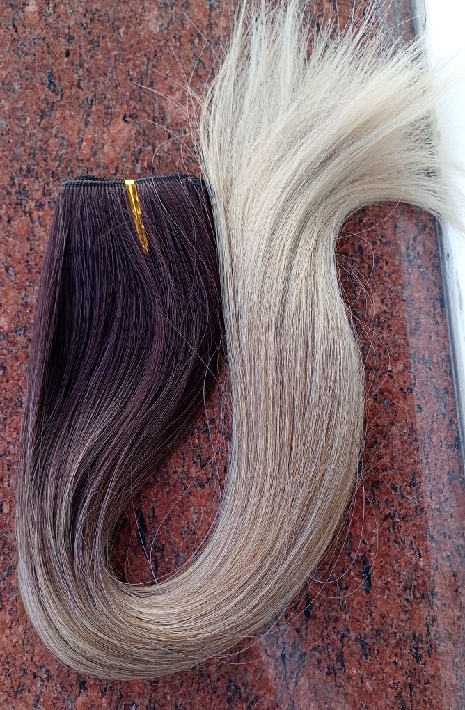 Doczepiane włosy ombre clip-in
