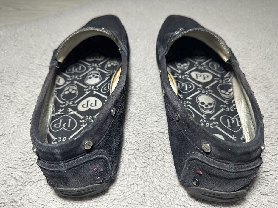 Чорні замшеві мокасини Philipp Plein