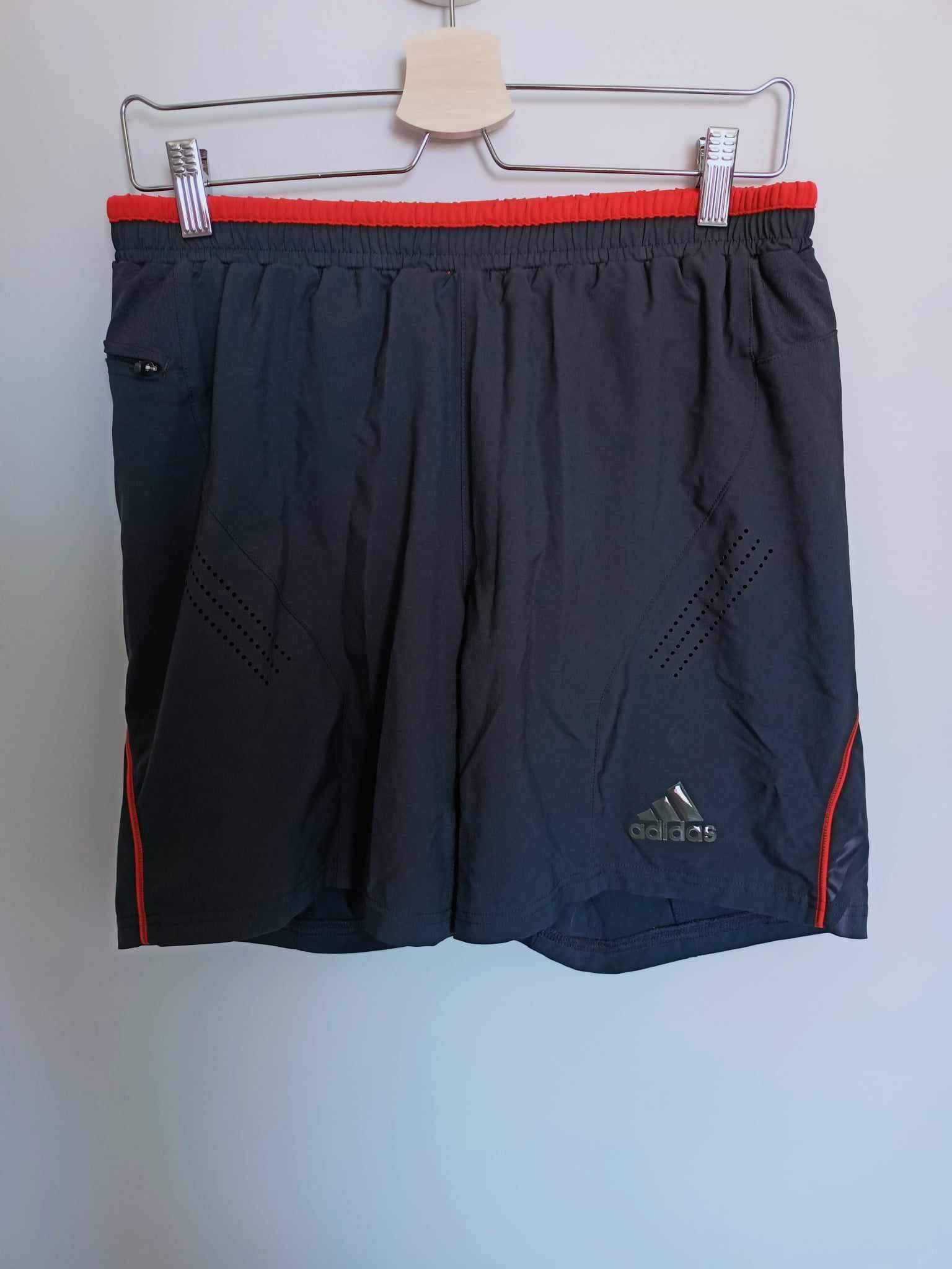 Męskie spodenki/szorty treningowe Adidas - ciemnoszare, rozmiar S