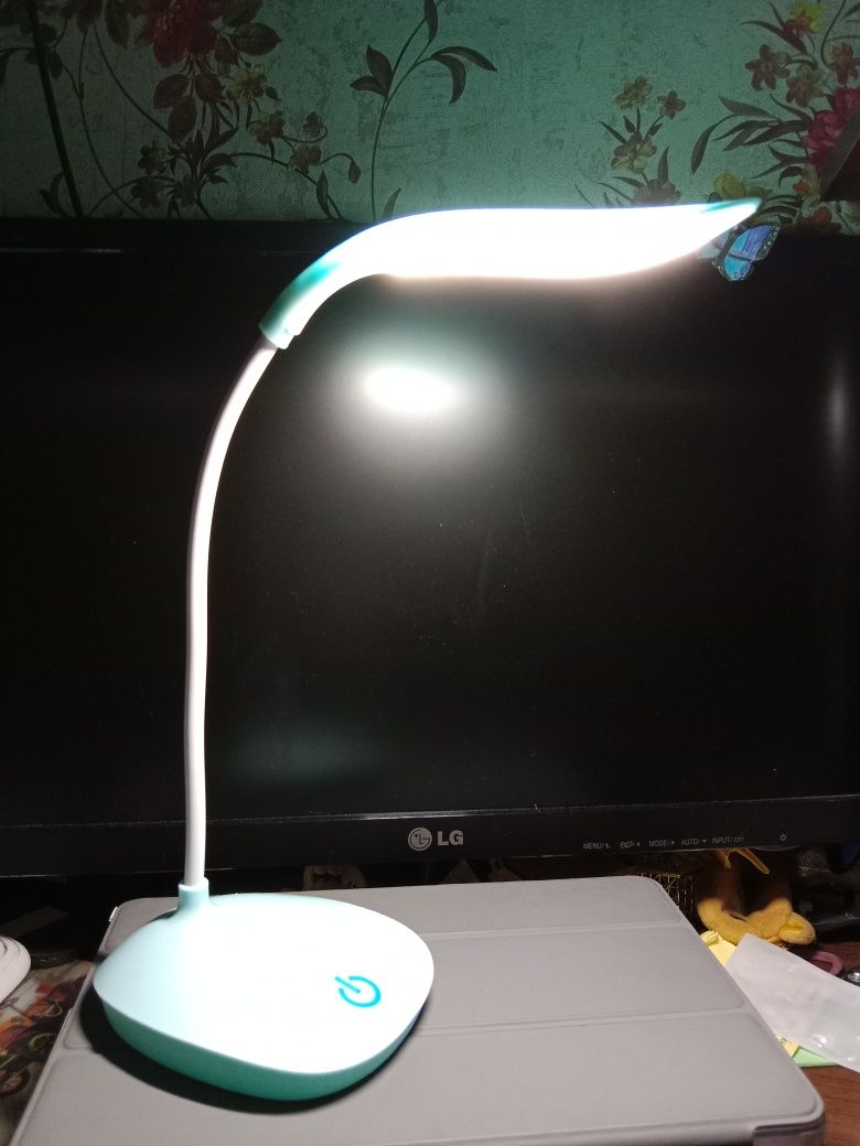 Лампа настольная светодиодная, на аккумуляторе, сенсорная, USB