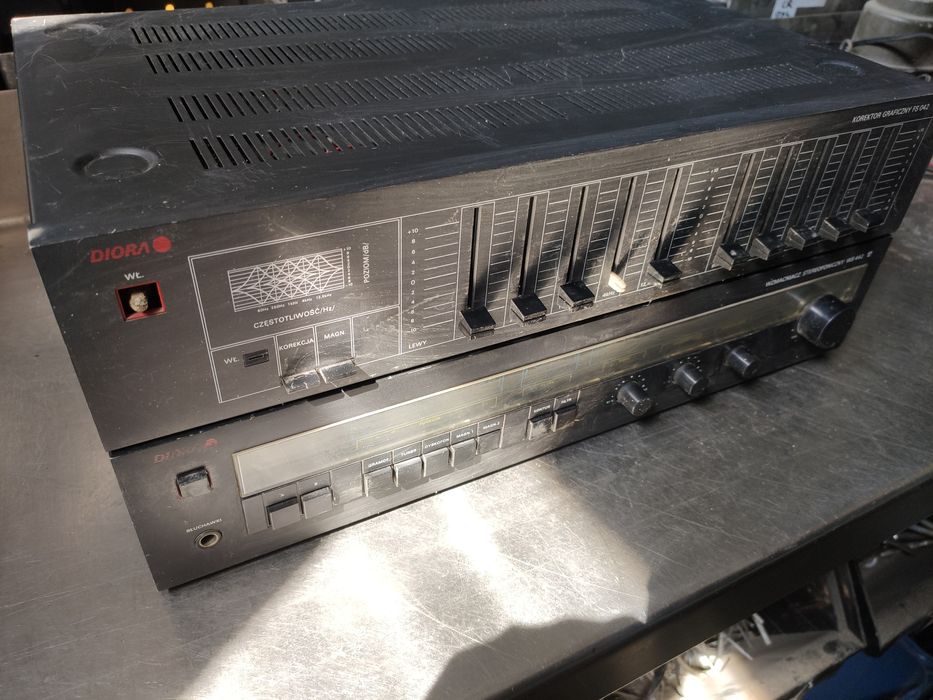 Wzmacniacz stereofoniczny Diora WS 442, korektor graficzny FS 042