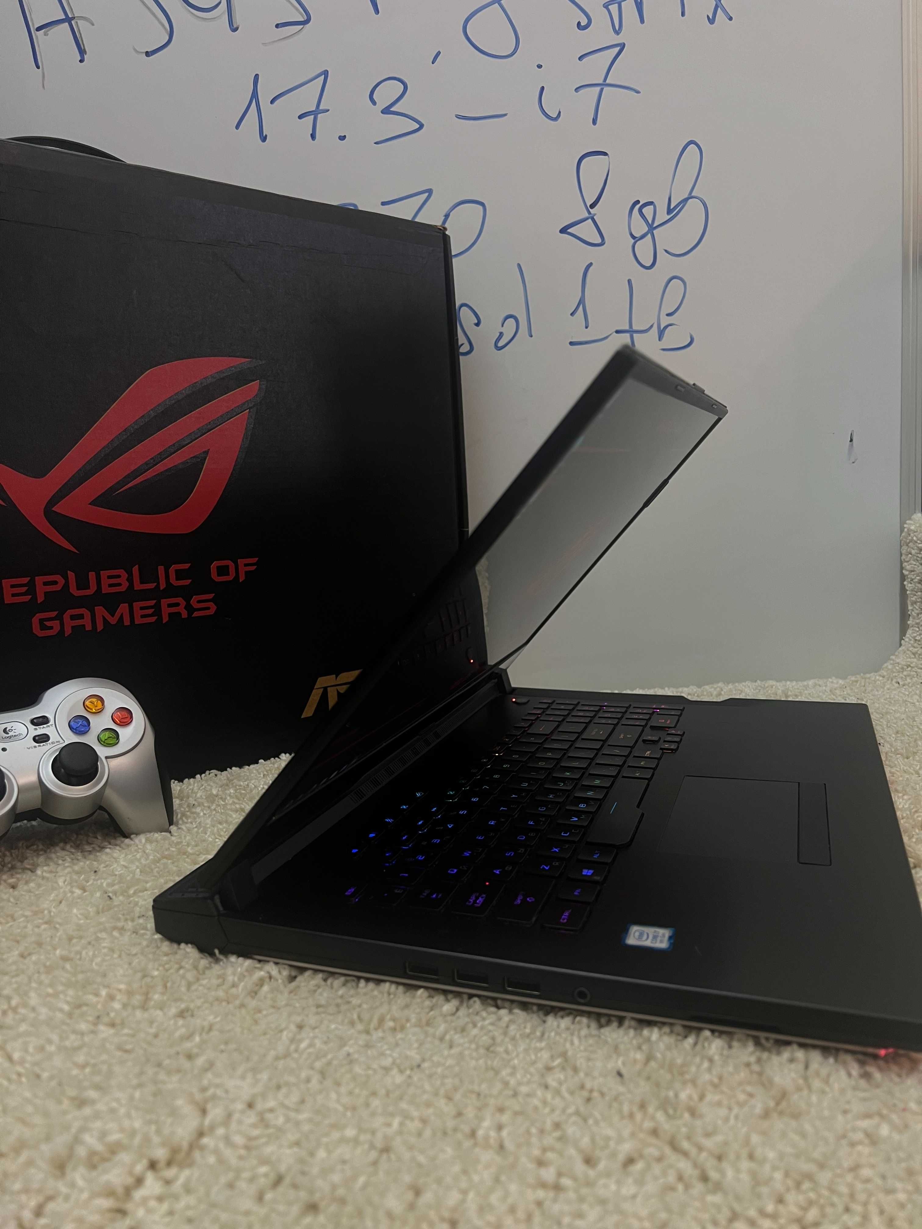 ASUS rog strix G731g\17.3\rtx2070(RTX3060) 8gb-i7-16озу-НОВИЙ АКБ-м2