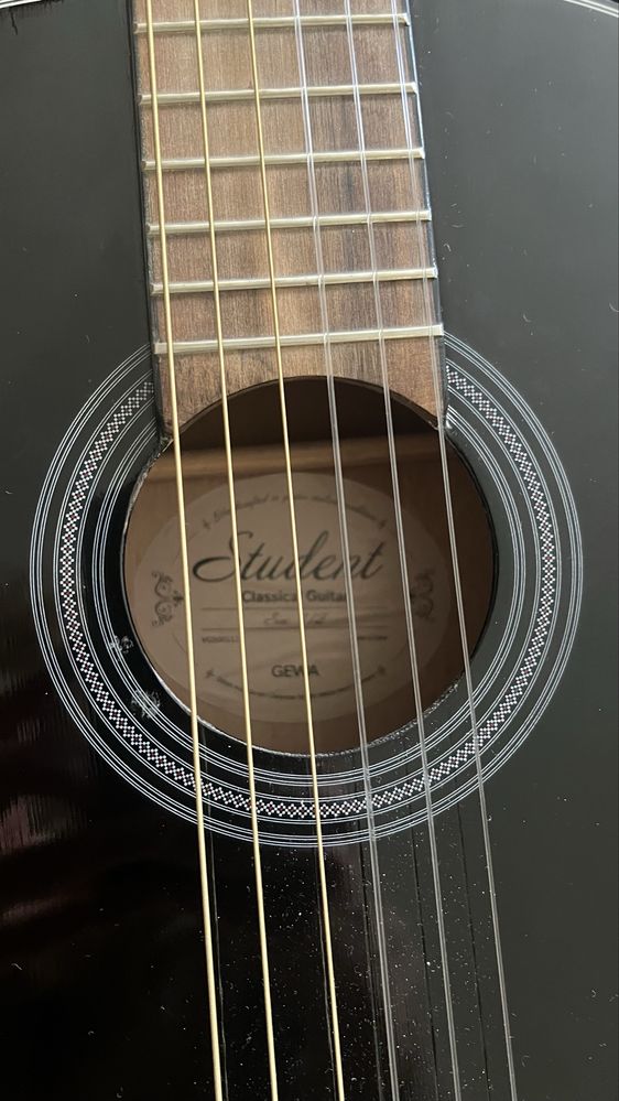 Gitara 1/2 Gewa student, czarne laminowanie