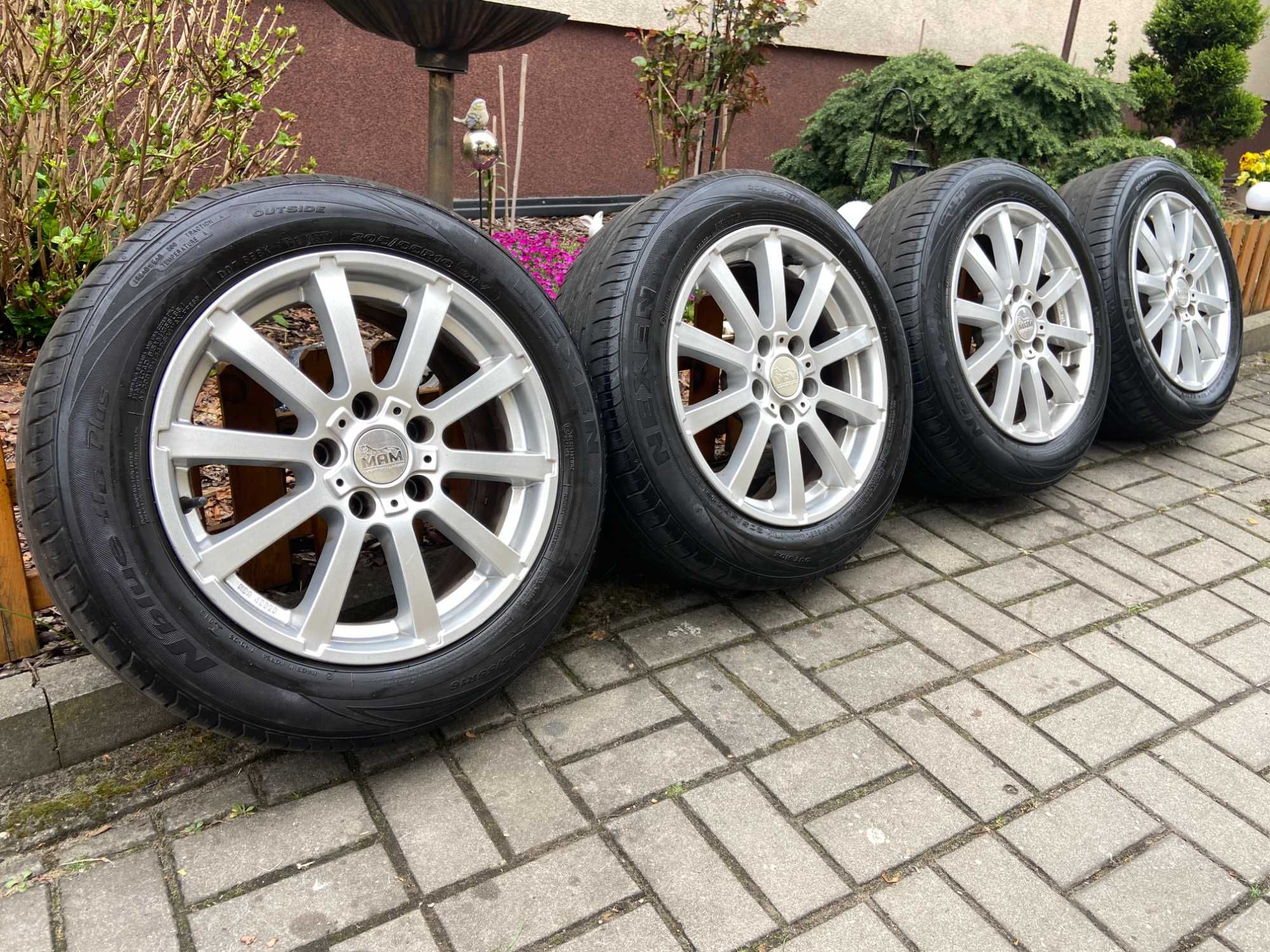 Alufelgi MAM Koła 16 lato 5x112 Golf Passat Touran Caddy E-klasa A3 A4