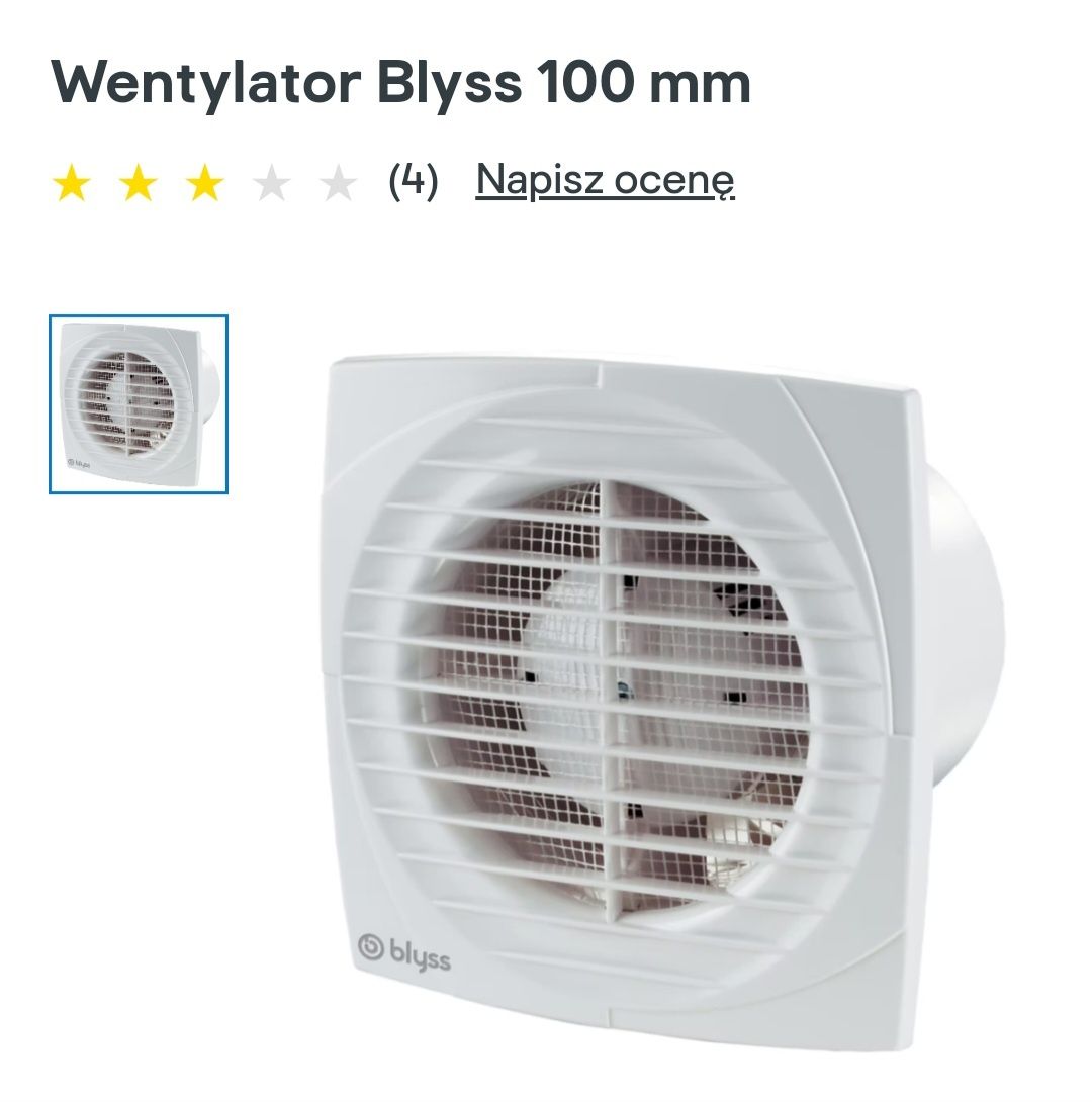 Wentylator Blyss 100 mm