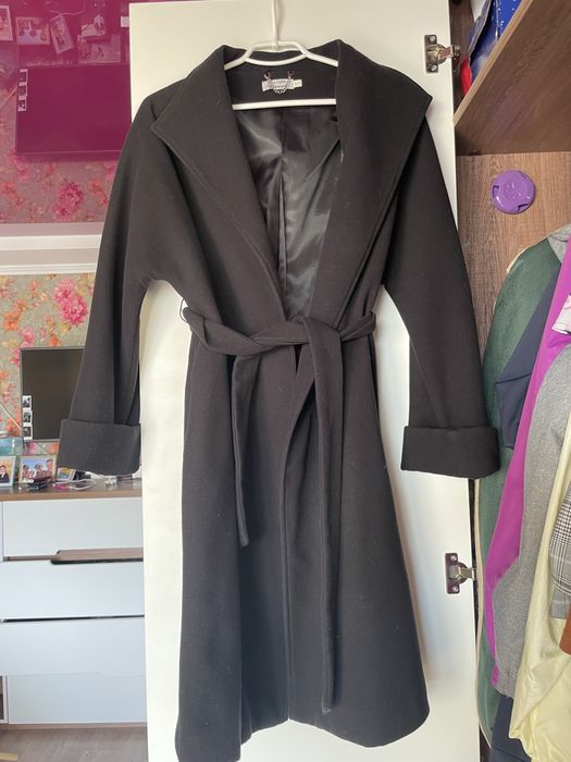 Кашемировое пальто на запах