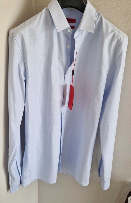 luksusowa koszula męska HUGO BOSS Extra SLIM FIT 39 15 1/2 M NOWA