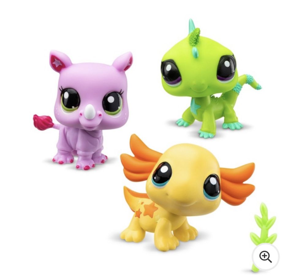 Littlest Pet Shop Trio tube. LPS. набір з трьох петів