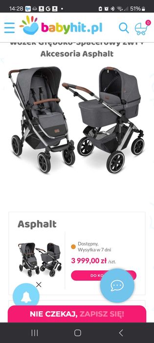 Wózek spacerówka gondola ABC Design SALSA 4