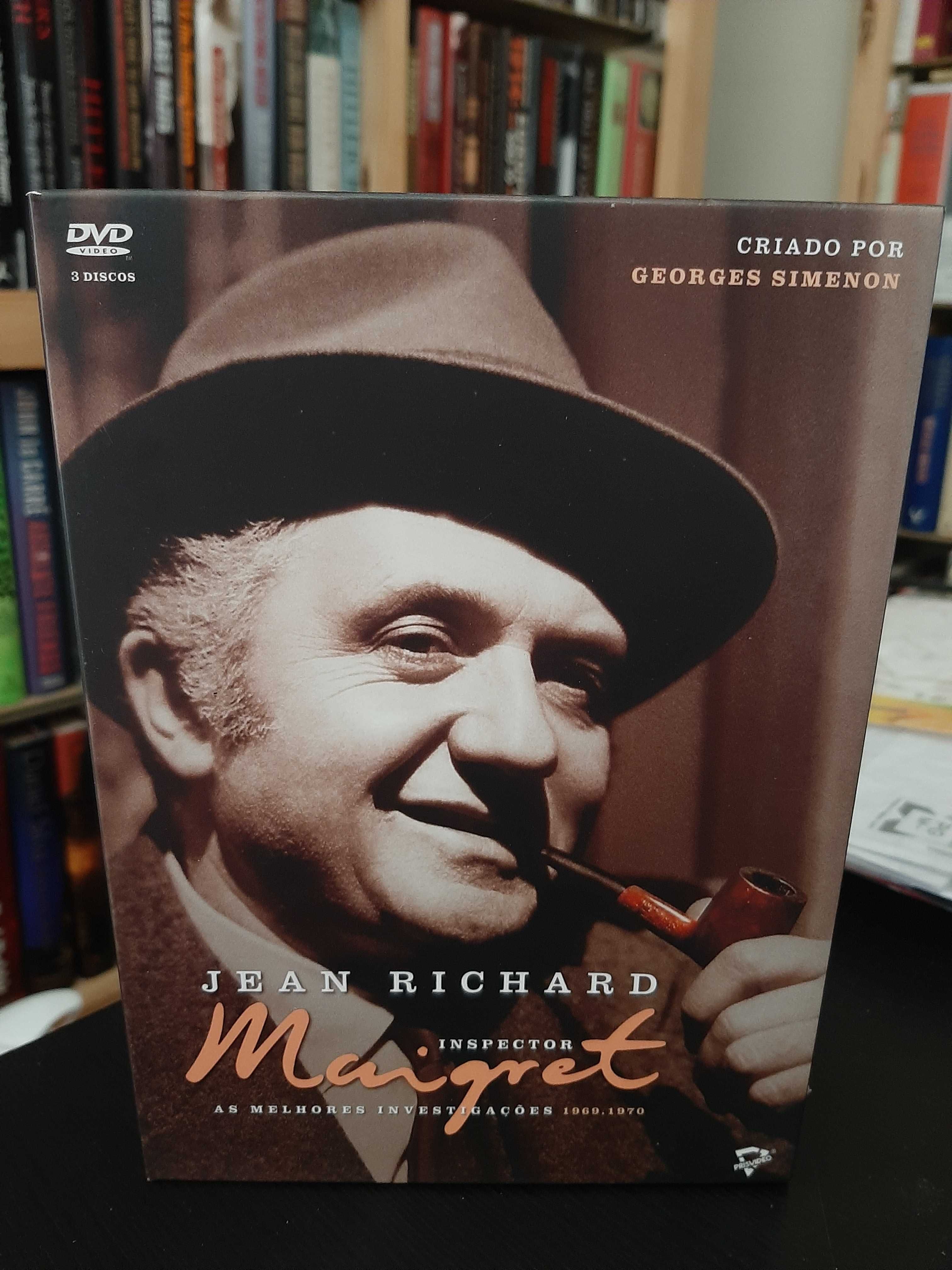 Jean Richard: Inspector Maigret - Simenon - 3ª e 4ª Temporadas - 3 DVD