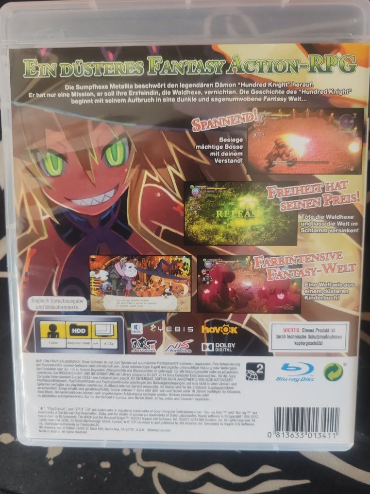 The Witch and The Hundred Knight PlayStation 3 ANG
