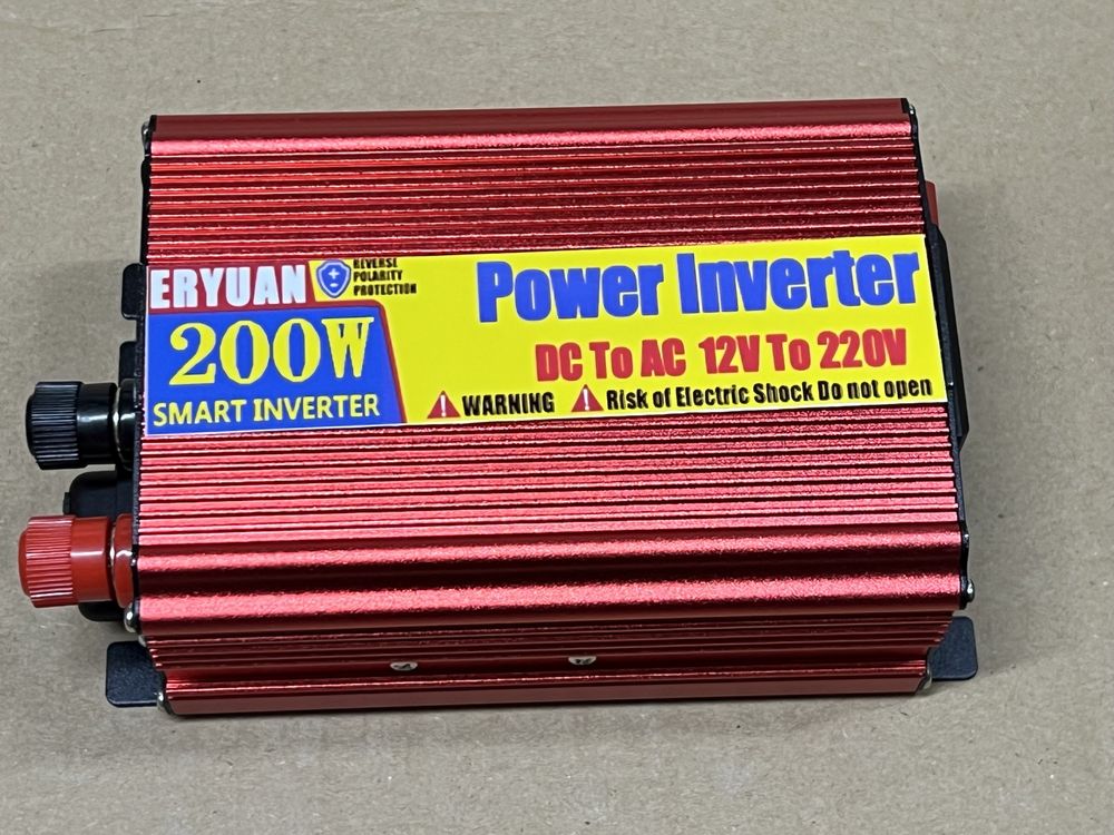 Інвертор 12V-220V/ 200W номінал/ перетворювач напруги