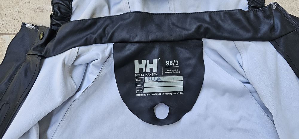 Helly Hansen dziecięca kurtka przeciwdeszczowa rozmiar 98 z kapturem