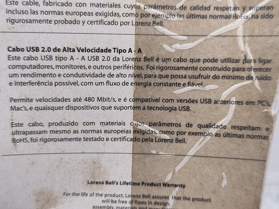 USB 2.0 A-A Cable, 1.8 m64551481050114123